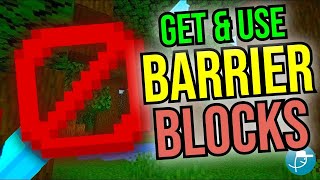 How to GET and USE Barrier Blocks in Minecraft JavaBedrock [upl. by Nnairol]