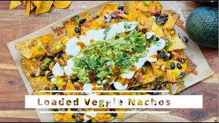 Loaded Veggie Nachos nacho nachosrecipe [upl. by Nya293]