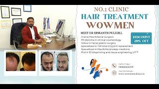 Dr Srikanth Puligilla  Wowmen Clinic For Hair Treatment in Hyderabad [upl. by Sitruc133]