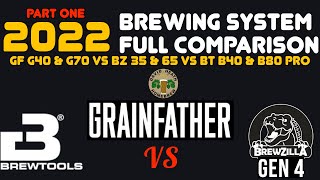 Grainfather VS BrewZilla VS Brewtools 2022 PART ONE HomeBrewing Systems Comparison [upl. by Laddy]