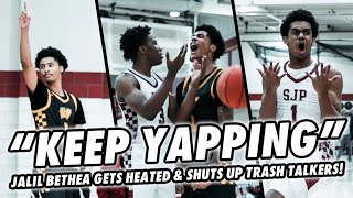 JALIL BETHEA SHUTS UP TRASH TALKERS AND GOES OFF VS 4⭐️ BEST SCORER IN THE COUNTRY [upl. by Einohtna]