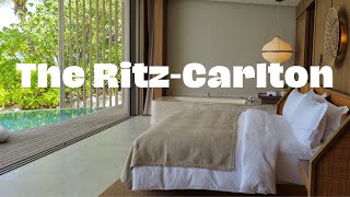 The RitzCarlton Maldives Fari Islands 1 Bedroom Beach Pool Villa  Luxury Resort [upl. by Lzeil]