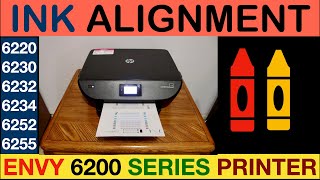 HP Envy Photo 6200 Ink Cartridge Alignment [upl. by Animrelliug]