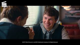 Ansel Elgort amp Lily James reveal their coolest favourite moment in Baby Driver [upl. by Sharia]