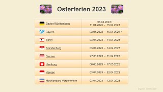 Osterferien 2023 [upl. by Hazelton505]