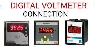 DIGITAL VOLTMETER CONNECTION WITH SELECTOR SWITCH [upl. by Bluh]