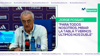 ARGENTINA 10 PERÚ CONFERENCIA DE JORGE FOSSATI TRAS LA DERROTA  CLASIFICATORIAS 2026 🇵🇪⚽🇨🇱 [upl. by Maible]