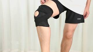 How to wear NEENCA UltraSoft Bandage Knee Brace [upl. by Acireit380]