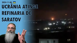 Ucrânia 20241108 UCRÂNIA volta a ATINGIR REFINARIAS RUSSAS após PAUSA para ELEIÇÕES AMERICANAS [upl. by Okun]