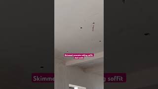 Skimmed concrete ceiling soffit and walls [upl. by Tletski]