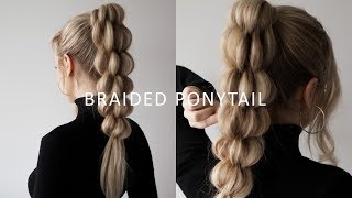 HOW TO BANANA BUSCHEL BRAID ❤️ Unique Braided Ponytail [upl. by Pelagia]