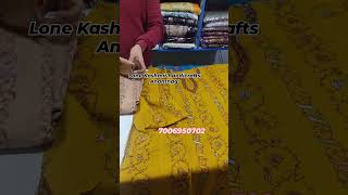 Lone Kashmir handicrafts Dialgam Anantnag 7006950702 suits sozni explore trending kalamkari [upl. by Arad397]