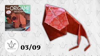 0309  Baboon  Easy ORIGAMI Calendar 2024 [upl. by Mattson]