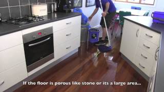 How to mop a floor Mini Clean Official Training Video [upl. by Pincas617]