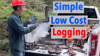 Set Up a Simple Low Cost Log Yarding Operation [upl. by Aihsirt]