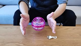 Flying Spinner Hover Ball Unboxing and Review 2021  Funny Flying Orb Boomerang Galaxy Ball [upl. by Anabal]