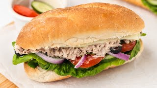 Copycat Subway Tuna Sandwich Recipe [upl. by Esya]