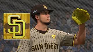 MLB The Show 24  NL Division Series San Diego Padres vs Los Angeles Dodgers Game 5 [upl. by Nivets]