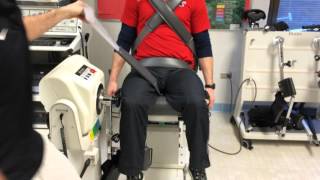 Louisiana Tech University How to use a Biodex Isokinetic Dynamometer [upl. by Notlad]