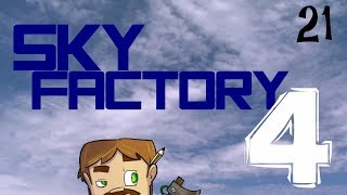 SkyFactory 4 Modded Minecraft Episode 21 Prosperity Sapling and Mechanism Power [upl. by Mckay]