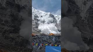 Everest expedition 2024  Avalanche at Everest Base Camp [upl. by Ysdnil331]