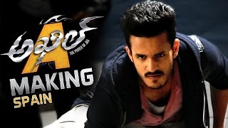 Akhil Akkineni Movie Making Video  Spain Schedule [upl. by Lewert]