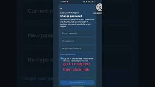 Instagram password change 30secinstagram insta viralvideo popular [upl. by Ardni]