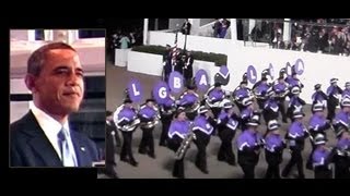 Gay band marches in President Obama Inauguration parade 2013 LGBA [upl. by Anabel77]