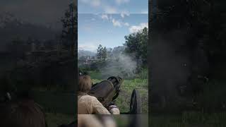 RDR 2 Hotchkiss cannon 💣rdrd2 gaming shorts [upl. by Case425]