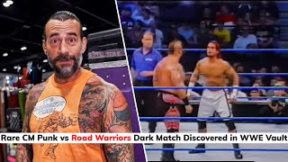 Rare CM Punk vs Road Warriors Dark Match Discovered in WWE Vault [upl. by Haidabez]