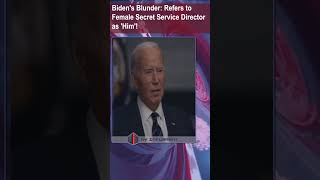 Biden Mistakenly Addresses Secret Service Directors Gender in Interview [upl. by Leontina]