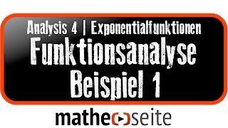 Exponentialfunktion Rechenbeispiele zur Funktionsanalyse Beispiel 1  A4111 [upl. by Ysnat632]