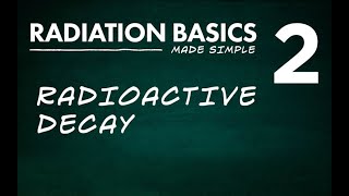 Radiation Basics Made Simple Segment 2 Radioactive Decay [upl. by Flossie]