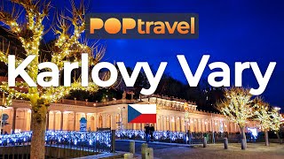 KARLOVY VARY Czech Republic 🇨🇿  Winter Night  4K 60fps [upl. by Elyc828]