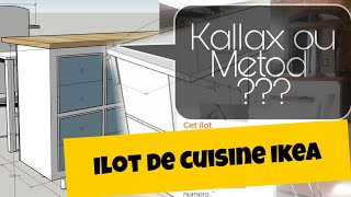 Ilot de cuisine Ikea  Kallax ou Metod Quelle est la meilleure solution [upl. by Ical]