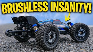 Cheap RC BRUSHLESS INSANITY  MJX Hyper GO Buggy [upl. by Enivid]