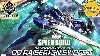 SPEED BUILD HG 1144 GN0000GNR010 00 Raiser  GN Sword III By TidGunpla [upl. by Adnoral]