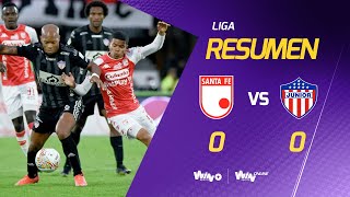 Santa Fe vs Junior Resumen  Liga BetPlay Dimayor 20222  Cuadrangulares  Fecha 3 [upl. by Nelo]