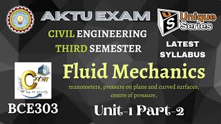 U1P2  Fluid Mechanics  Civil Engineering  New Syllabus  AKTU Unique Series  Civil Mantraa [upl. by Weidner]