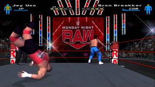 WWE HCTP 2003 MOD 2K25 SHOWCASE  Jey Uso vs Bron Breakker  RAW 2024 [upl. by Ennaylime806]