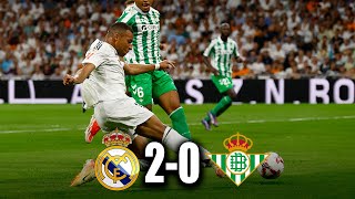 Primer Doblete de MBAPPÉ REAL MADRID vs BETIS 20  La Liga 2024 [upl. by Amelie787]