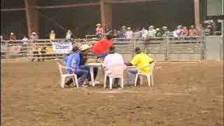 Bull Attacks Cowboy Poker Game [upl. by Hevak]