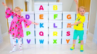 Learn The Alphabet  English Alphabet ABC for Kids with Gaby and Alex [upl. by Casandra958]