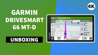 Garmin DriveSmart 66 MTD Unboxing 4K 0100246911 [upl. by Wald]