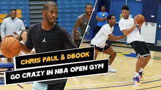 Devin Booker amp Chris Paul GO CRAZY in NBA Open Gym 😳 [upl. by Eleonora]