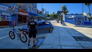 FivePD  FiveM LIVE PATROL LSPD BIKE PATROL  SAN ANDREAS STATEWIDE  SASERP VMenuDOJ [upl. by Annice701]