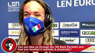 Margherita Panziera Gives Detailed Breakdown of Navigating 100 Back ReSwim [upl. by Assisi]