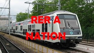 Train en Gare de Nation  RER A [upl. by Ierdna640]