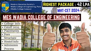 MES Wadia College of Engineering Top Engineering College in Pune  Placements Facilities amp More [upl. by Epoillac]