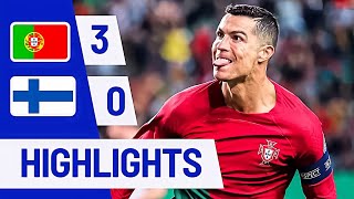 Portugal vs Finlandia 30  Ronaldo Brace EURO 2024 Qualifiers Highlights amp Goals 2024 [upl. by Mariele]